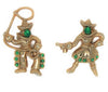 Coro Cowboy Cowgirl Roping Small Series Vintage Figural Brooch Set