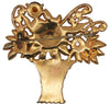 Art Deco Floral Apple Juice Blossoms Vintage Costume Figural Pin Brooch