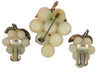Austria Forbidden Fruit Grapes Vintage Figural Brooch & Earring Set