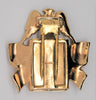 Coro Sweetheart WW2 Patriotic Heart Locket Fur Clip Vintage Figural Pin Brooch