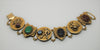 Lion Knight Heraldic Intaglio Character Vintage Figural Costume Bracelet