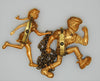 Lil Abner & Daisy Chatelaine Set Vintage Figural Pin Brooch