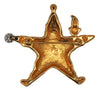 KJL Franklin Mint Christmas Star Santa Vintage Pin Brooch - HTF