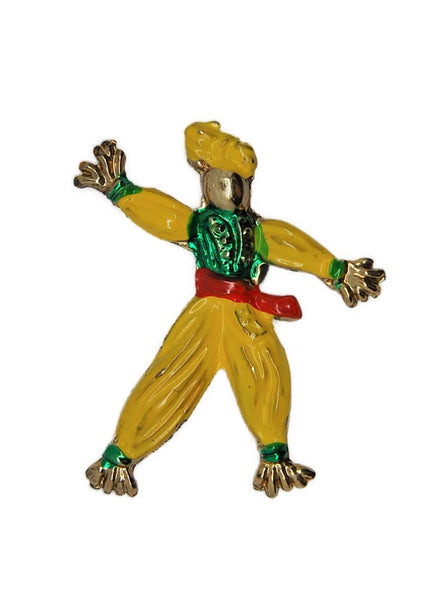 Rag Strawdoll WW2 Remake Rintintin Vintage Figural Pin Brooch