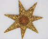 Jeanne Gold Tone Abstract Star Vintage Figural Pin Brooch