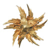 Authentics Starburst Aurora Large Gold Tone Vintage Figural Pin Brooch