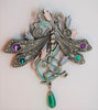 JJ Butterfly Fairy Floral Dragonfly Fantasy Figural Pin Brooch - late 90s