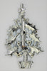 Christmas Tree Blues Holly Vintage Figural Brooch