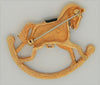 Swarovski Rocking Horse Vintage Costume Figural Pin Brooch