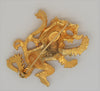 DeNicola Crouching Griffin Lion Vintage Figural Costume Pin Brooch