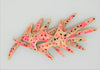 Corocraft Coro Pink & Green Coral Vintage Costume Figural Pin Brooch