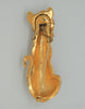 Sphinx Pave Rhinestone Spotted Leopard Vintage Costume Figural Pin Brooch