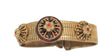 Coro Pegasus Triple Accent Floral Gold Band Vintage Bracelet