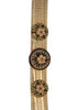 Coro Pegasus Triple Accent Floral Gold Band Vintage Bracelet