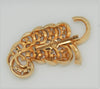 Coro Sparkling Feather Leaf Vintage Costume Figural Pin Brooch