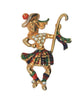 Hess-Appel Jolle Scottish Irish Highland Dancer Vintage Figural Pin Brooch