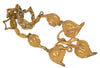 DeRosa Triple Leaf Vintage Floral Necklace Flower Chain Vintage Figural