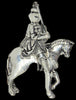 Medieval Armored Knight & Horse Vintage Figural Pin Brooch