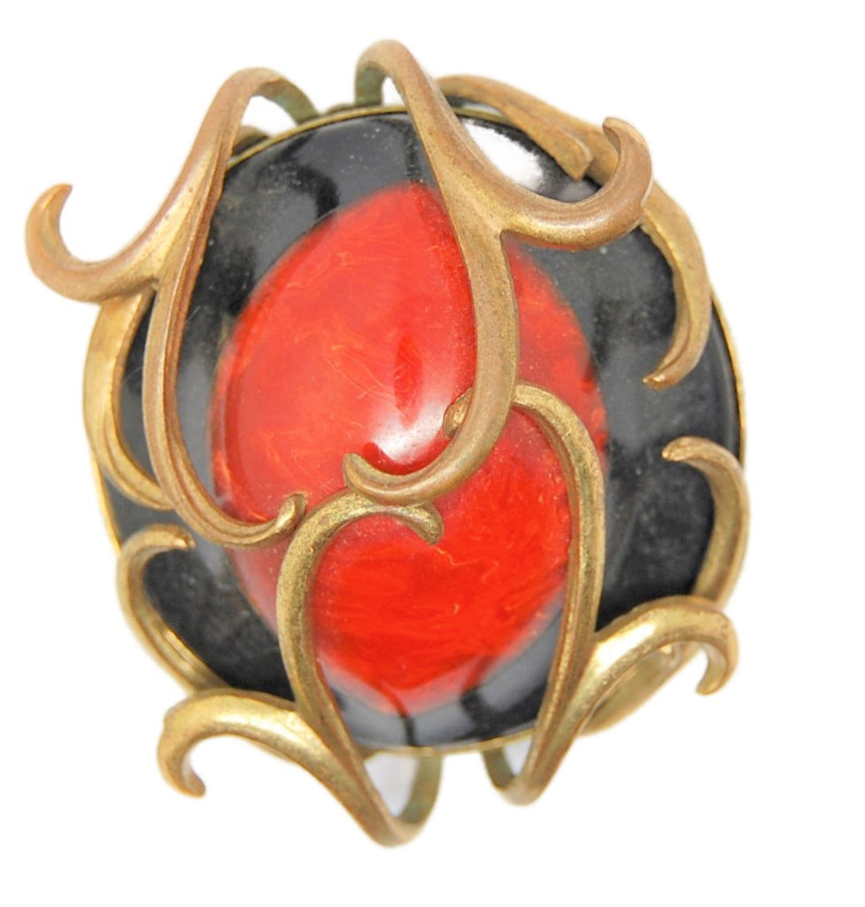 Jeanne High-End Abstract Antique Vintage Costume Figural Pin Brooch