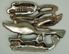 Boucher South of the Border Fanged Snake Eagle Fish 1940s Brooch - Mink Road Vintage Jewelry