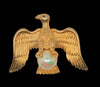 TJMF Patriotic Eagle Pearl Vintage Figural Pin Brooch