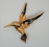 Boucher Ruby Throat Hummingbird Vintage Figural Pin Brooch
