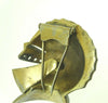 Reja Gladiator Helmet Moveable Visor Fur Clip Vintage Figural Pin Brooch