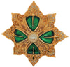 Monet St Patricks 4 Leaf Clover Figural Pin Brooch 1970s