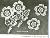 Coro Apple Blossom Duette Fur Clip Vintage Figural Pin Brooch