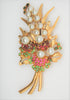Art Deco Floral Pearls Flowers Vintage Figural Pin Brooch
