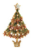 Tancer II Garland Poinsettia Christmas Tree Vintage Figural Brooch