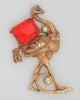 Bauman Massa BM Reinad Ostrich Bird Vintage Costume Figural Pin Brooch