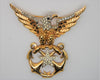 Boucher Eagle Star Anchors USA Patriotic WW2 Vintage Figural Pin Brooch