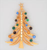 Brooks Candle Holiday Christmas Figural Vintage Tree Brooch