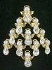 BW Guardian Angel Christmas Tree Brooch - Mink Road Vintage Jewelry