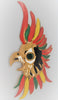 Calvaire Parrot Cockatoo Bird Figural Vintage Pin Brooch Rare