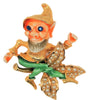 CFW Goblin Leprechaun Elf Vintage Figural Book Piece Pin Brooch 1950s