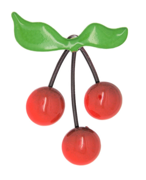 Cherry Cherry Mid-50s Vintage Costume Figural Pin Brooch