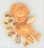 Corel Angel Cloud 9 Vintage Costume Figural Pin Brooch