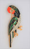 D'Orlan Parrot Bird Enamel & Rhinestones Figural Pin Brooch