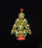 Eisenberg Rhinestone Christmas Tree Brooch - Mink Road Vintage Jewelry