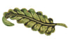 HAR Floral Green Moss Enamel Leaf Vintage Costume Figural Pin Brooch