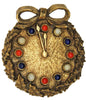 Jeanne Clock Patriotic Gold Tone Vintage Costume Figural Pin Brooch