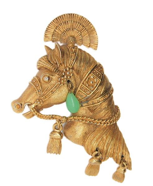 Monet Circus Most Fabulous Horse Vintage Figural Pin Brooch HTF