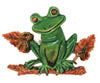 Original by Robert Grinning Frog Large Enamel Vintage Costume Figural Pin Brooch