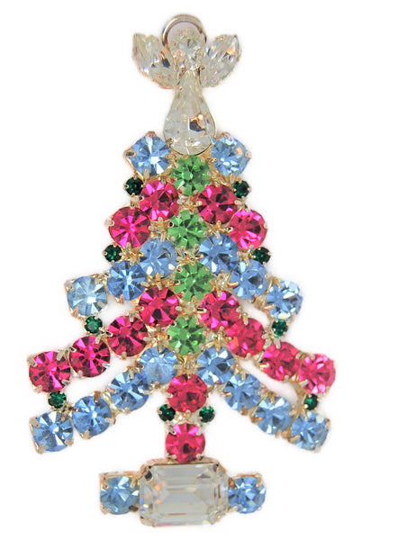 RON Christmas Angel Topper Holiday Tree Vintage Figural Brooch