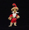 Weiss Santa Claus Figural Enamel Christmas Pin - Mink Road Vintage Jewelry