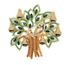 Kirks Folly Massive Christmas Partridge Pear Tree Vintage Figural Pin Brooch