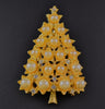 Graziano Pearl & Rhinestone Christmas Tree Pin Brooch - Mink Road Vintage Jewelry